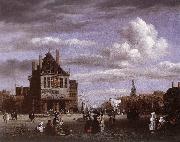 RUISDAEL, Jacob Isaackszon van The Dam Square in Amsterdam oil on canvas
